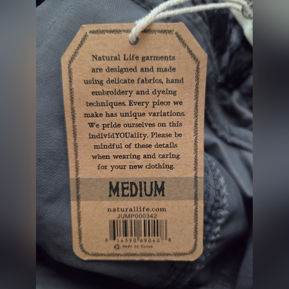 Crushed Velvet Dakota Jumpsuit by Natural Life - NWT - Charcoal Color - Picture 10 of 11